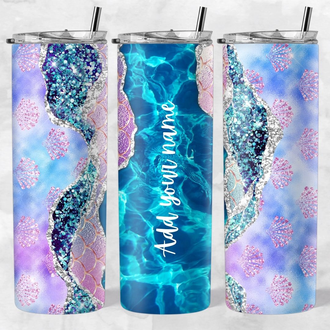 Marble and Glitter skinny tumblers - Image 82