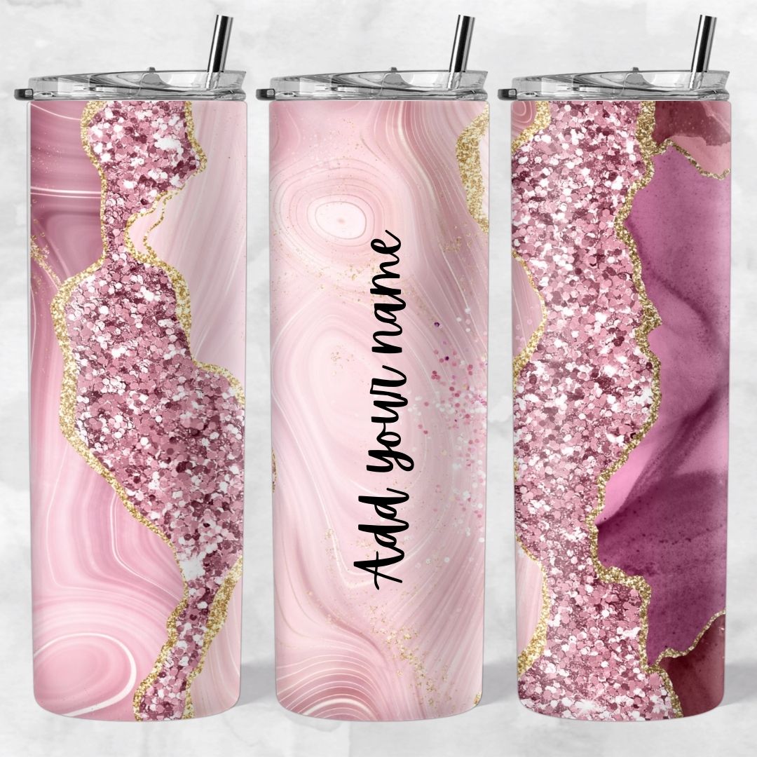 Marble and Glitter skinny tumblers - Image 83