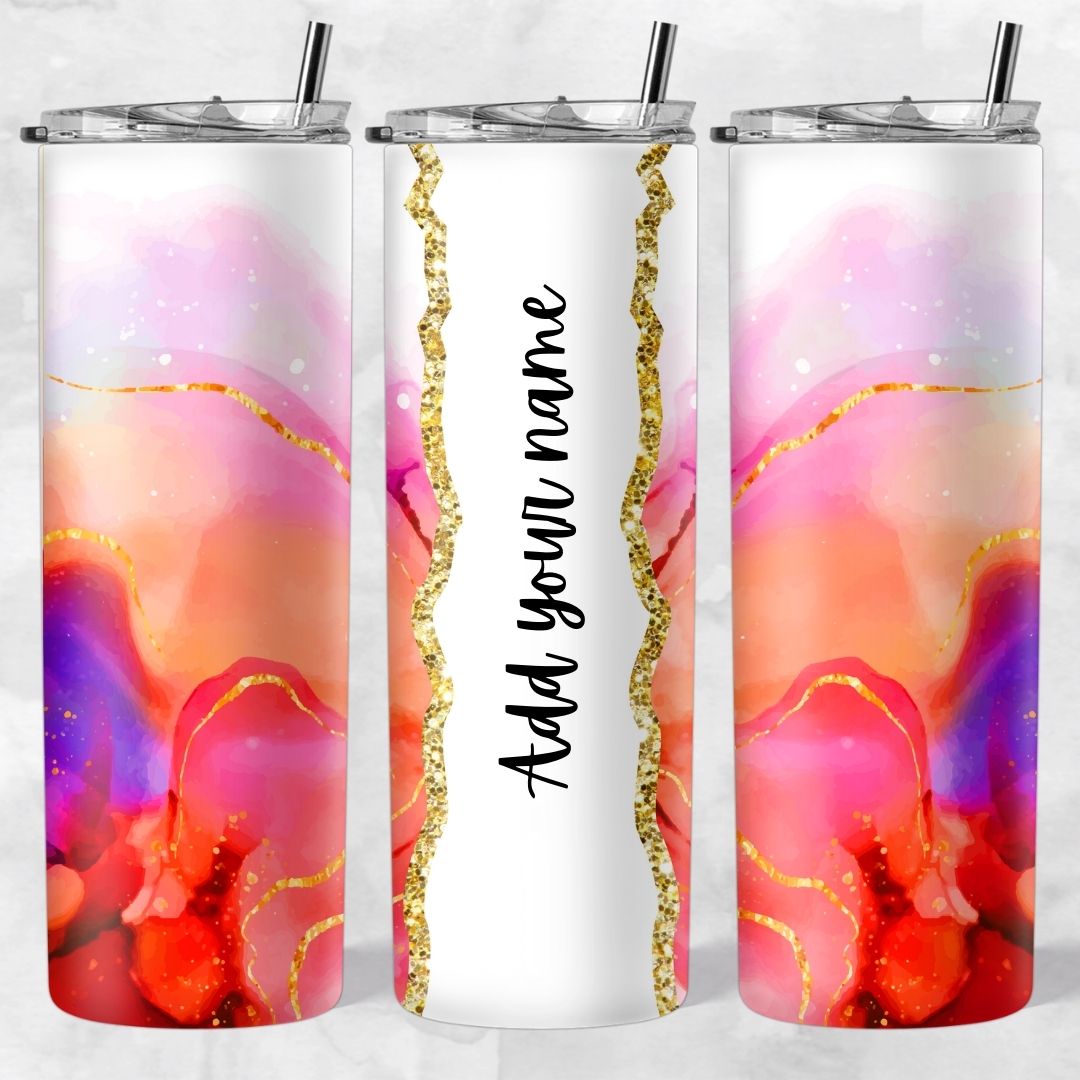 Marble and Glitter skinny tumblers - Image 97
